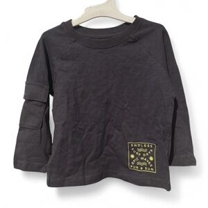 Size 18M 2PCS Grayson Mini Black Kids Long Sleeve Shirt